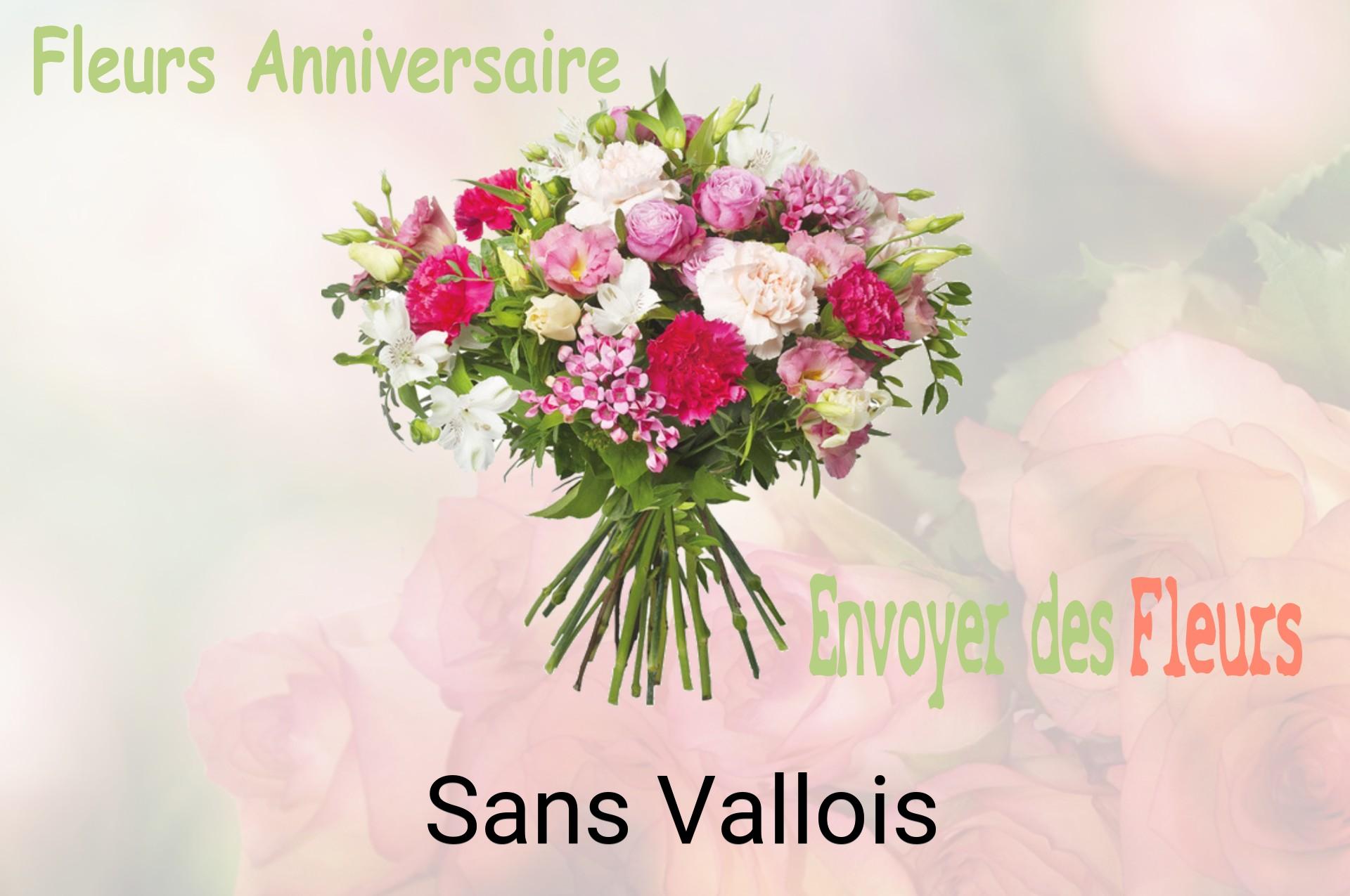 Bouquet de fleurs d’anniversaire livré à Sans-Vallois
