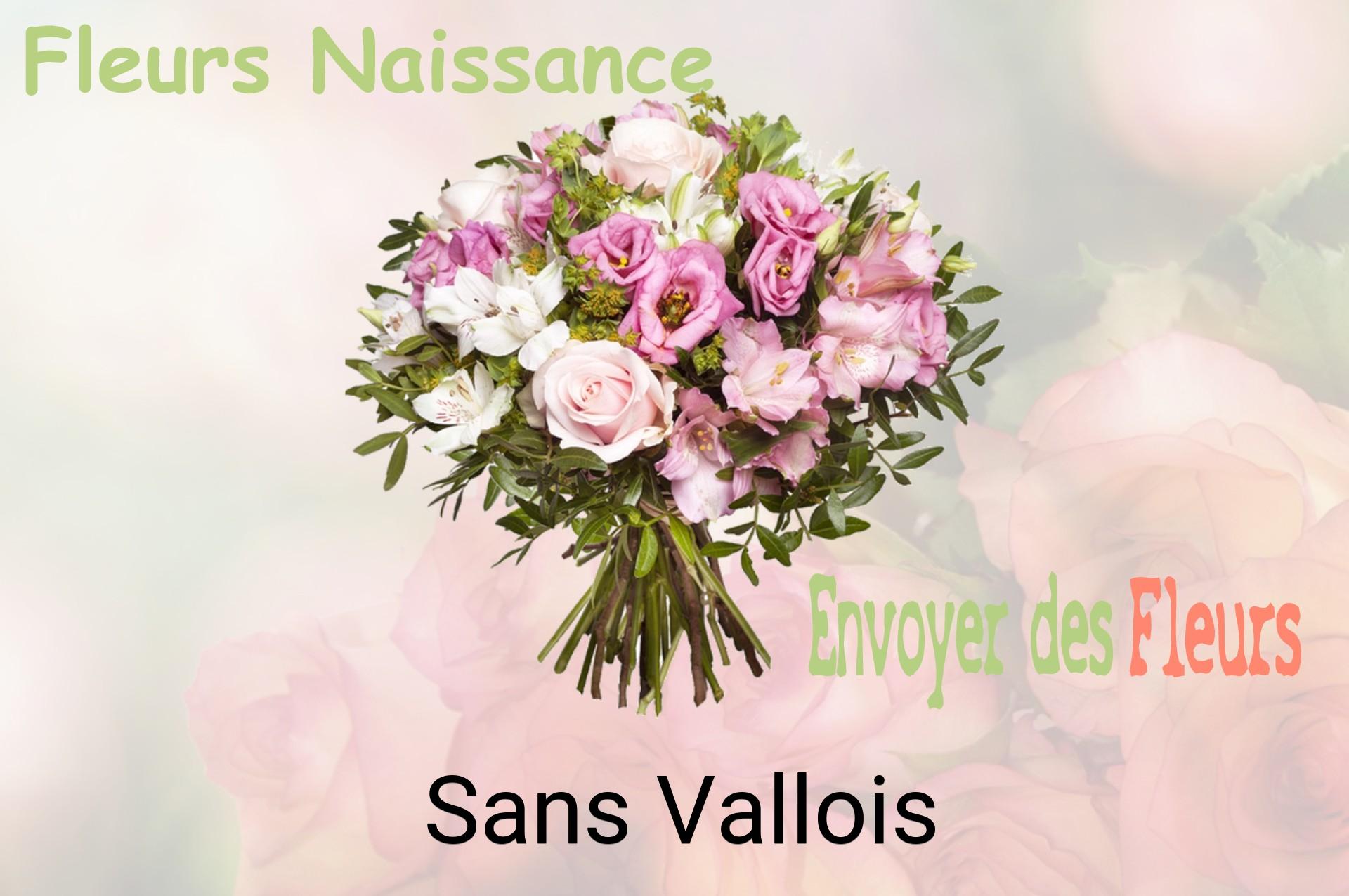 Bouquet de fleurs de naissance livré à Sans-Vallois